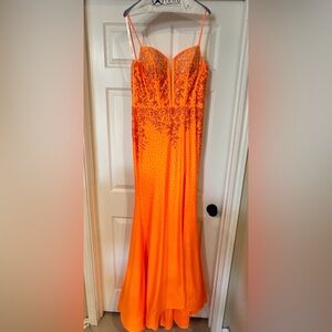BRAND NEW - AMARRA Neon Orange Gown